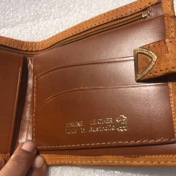 Australian Genuine leather wallet -Brown color - Picture 3 of 16